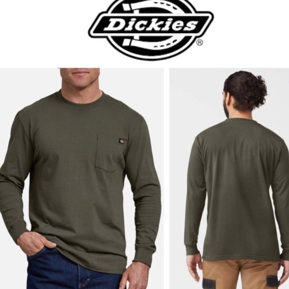 Dickies Pocket Long Sleeve Crew Neck Tee